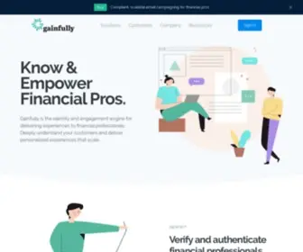 Gainful.ly(Financial Services Sales Enablement Platform) Screenshot