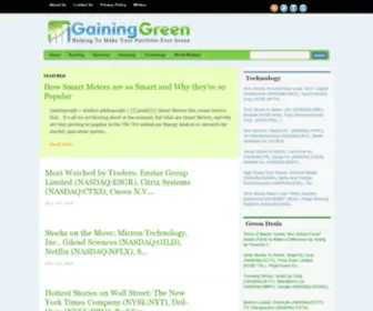 Gaininggreen.com(Gaining Green) Screenshot