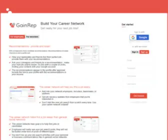 Gainrep.com(Your Professional Reputation Matters) Screenshot