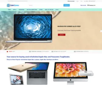 Gainsaver.com(Buy or Sell Refurbished and Used Apple Mac Products) Screenshot
