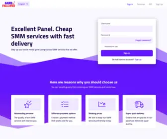 Gainsfollower.com(SMM Panel) Screenshot