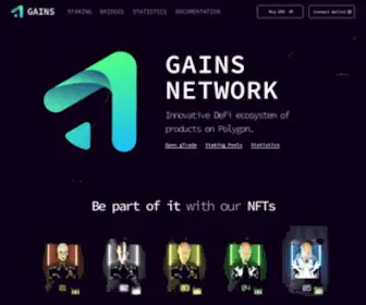 Gainsnetwork.io(Gains Network) Screenshot