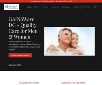 Gainswavedc.com(Quality Care For Men Health Mgmt) Screenshot