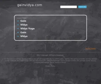 Gainvidya.com(IITJEE Preparation) Screenshot