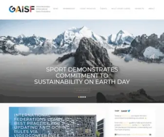 Gaisf.sport(Global Association of International Sports Federations Corporate website) Screenshot
