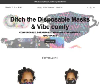 Gaiterlabs.com(GaiterLab face masks breathable) Screenshot