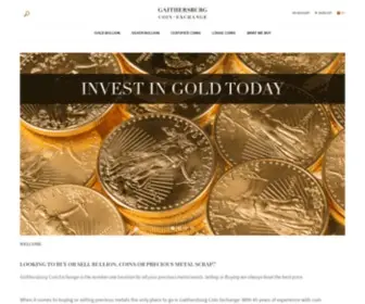 Gaithersburgcoin.com(Gaithersburg Coin Exchange) Screenshot