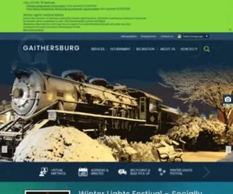 Gaithersburgmd.gov(The City of Gaithersburg Home) Screenshot