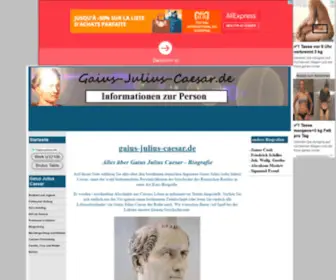 Gaius-Julius-Caesar.de(Gaius Julius Caesar) Screenshot