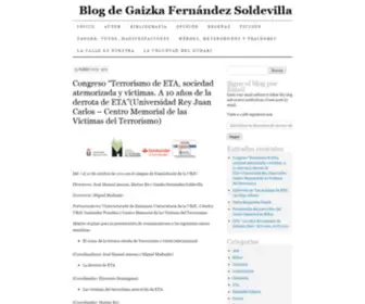 Gaizkafernandez.com(Blog de Gaizka Fernández Soldevilla) Screenshot