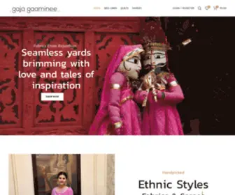 Gajagaaminee.in(We weave the colors and tradition of new India) Screenshot