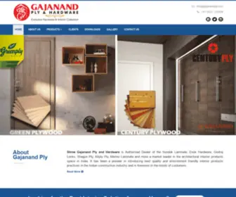 Gajanandply.com(Gajanand Ply) Screenshot