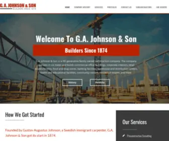 Gajohnson.com(Builders Since 1874) Screenshot