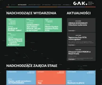 Gak.gda.pl(Strona internetowa samorządowej instytucja kultury) Screenshot