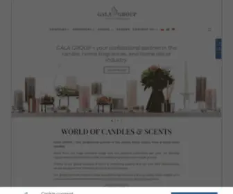 Gala-Group.com(World of Candles & Scents) Screenshot