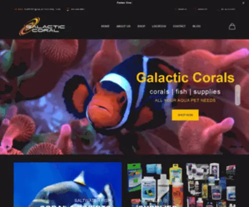 Galacticcoral.com(Galactic Coral) Screenshot