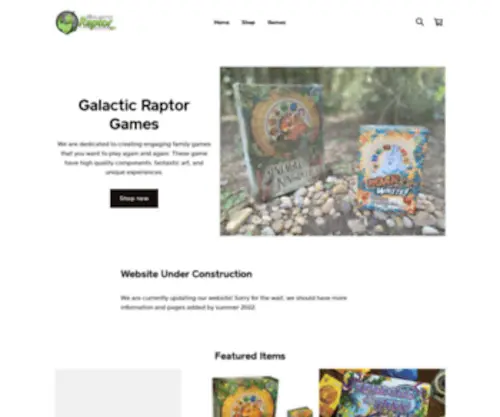 Galacticraptorgames.com(Galactic Raptor Games Galactic Raptor Games) Screenshot