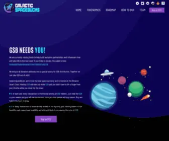 Galacticspacebucks.com(GalacticSpaceBucks aims to be the new space currency and) Screenshot