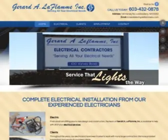 Galaflammeinc.com(Electrical Contractors) Screenshot