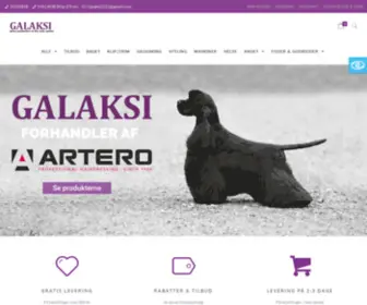 Galaksi.dk(Forhandler af Chris Christensen produkter) Screenshot