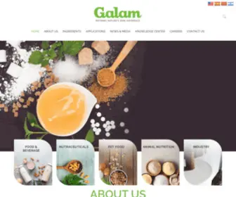 GalamGroup.com(Refining Nature's Raw Materials) Screenshot