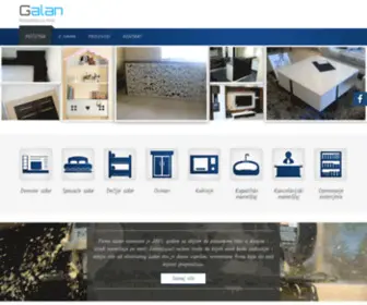 Galan.co.rs(Nameštaj po meri) Screenshot