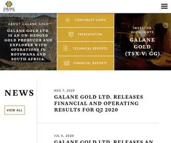 Galanegold.com(Galane Gold) Screenshot