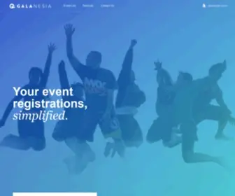 Galanesia.com(Online Event Registration & Ticketing) Screenshot