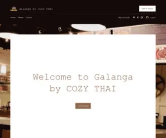 Galangabycozythai.com(Galanga by COZY THAI) Screenshot