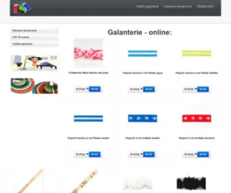 Galanterie-Online.cz(Galanterie online shop) Screenshot