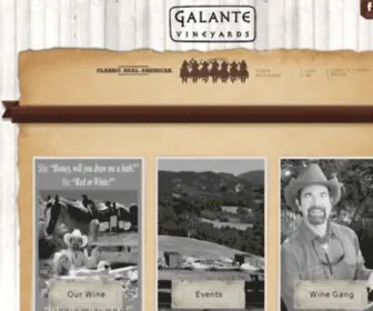 Galantevineyards.com(Galante Vineyards & Winery) Screenshot