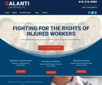 Galantilaw.com(Metro East Workers Compensation Attorney) Screenshot