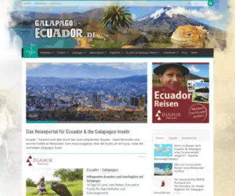 Galapagos-Ecuador.de(Reisen & Informationsportal) Screenshot