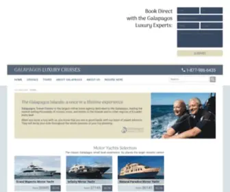 Galapagosluxurycruise.com(Luxury Galapagos Island Cruises and Ecuador Tours) Screenshot