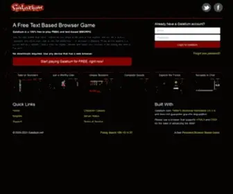 Galatium.net(A Free Text Based Browser MMORPG) Screenshot