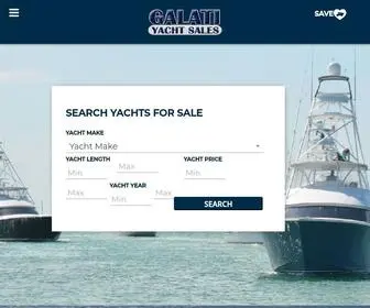 Galatiyachts.com(New and Used Yachts for Sale Worldwide) Screenshot