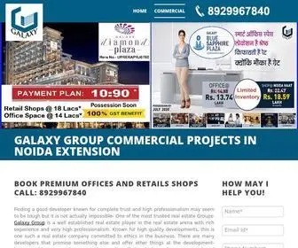 Galaxycommercial.co.in(Galaxy Group offers commercial projects in Noida Extension. Both of Galaxy commercial Property) Screenshot