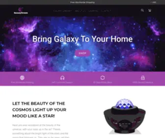 Galaxydreamlamp.com(Bring Galaxy To Your Home) Screenshot