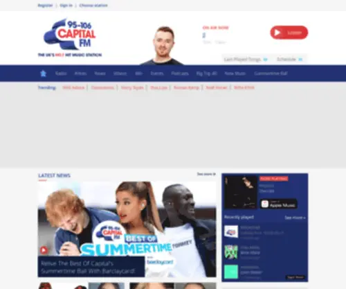 Galaxyfm.com(Capital UK) Screenshot