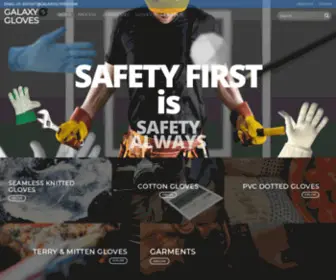 Galaxygloves.com(Galaxy Gloves Manufacturer of Cotton Gloves) Screenshot