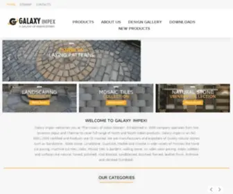 Galaxyimpex.co.in(Natural Stone Exporter) Screenshot