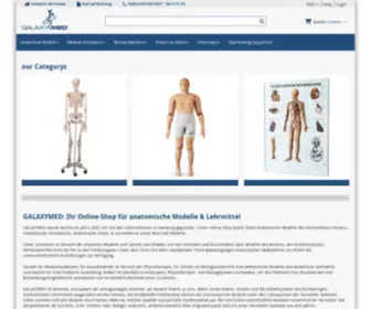 Galaxymed.de(Anatomische Lehrmittel bei Galaxymed) Screenshot