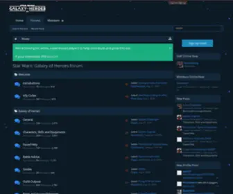 Galaxyofheroesforum.com(The #1 online Star Wars) Screenshot
