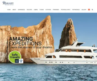 Galaxyonboard.com(M/Y Galaxy Galapagos Cruise) Screenshot