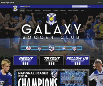 Galaxysc.com(Galaxy Soccer Club) Screenshot