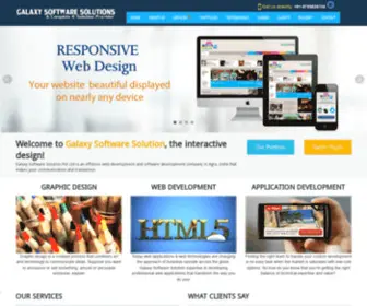 Galaxysoftwaresolution.com(India website Design Company) Screenshot