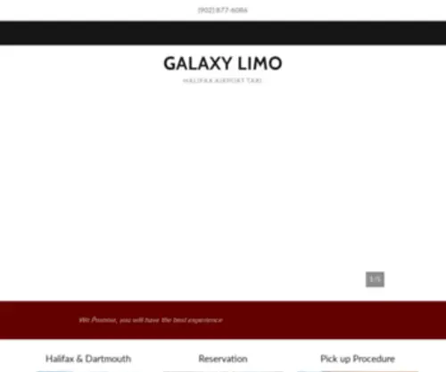 Galaxytaxilimo.com(Halifax Airport Taxi) Screenshot