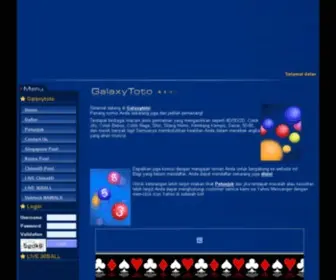 Galaxytoto.net Screenshot