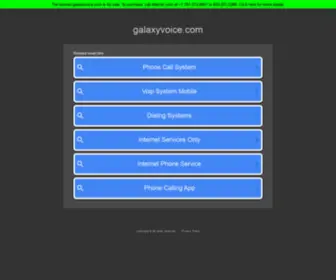 Galaxyvoice.com(Galaxy Internet Services) Screenshot