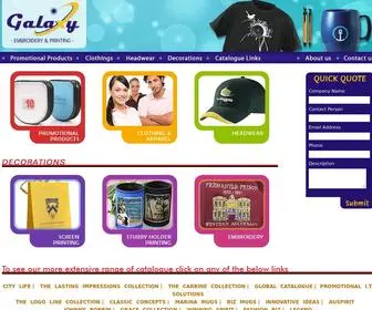 Galaxyweb.com.au(Galaxy Embroidery and Printing) Screenshot